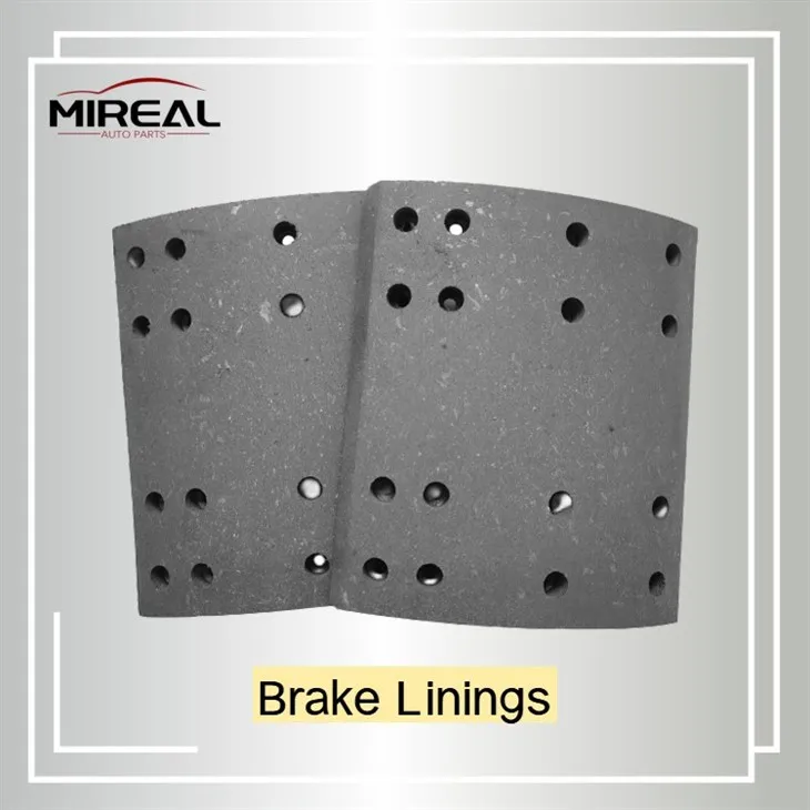 Sunkiųjų sunkvežimių stabdžių antdėklai